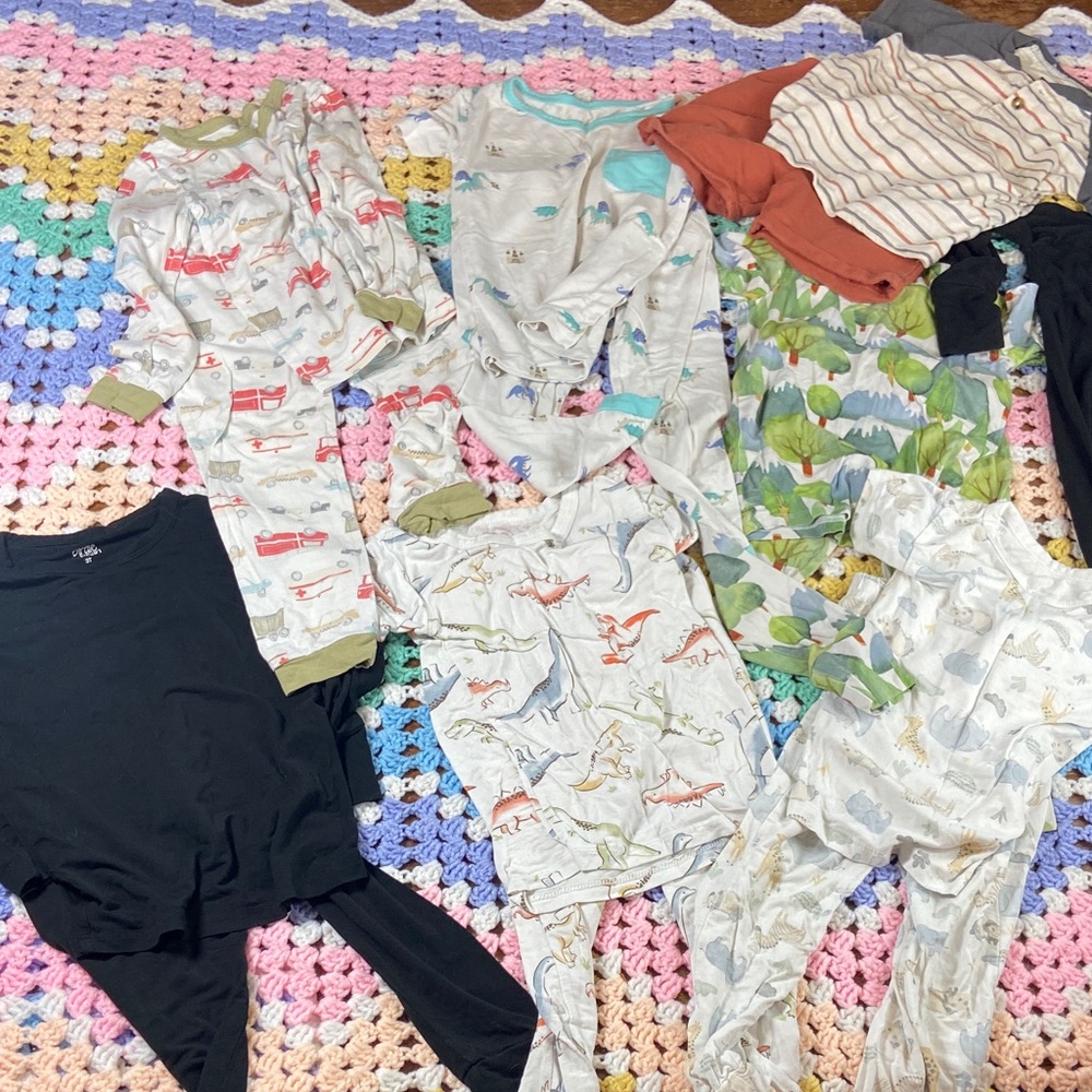 Toddler bundle lot Pajama sets pants onesie 3T